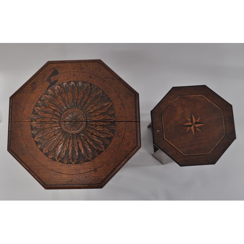 24 - x2 octagonal tables, one in a Moroccan/Middle Eastern style