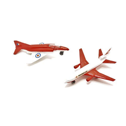 161 - Matchbox Lesney Skybusters V1. SP 13 DC10 Swissair airliner, together with one other Matchbox  SB 15... 