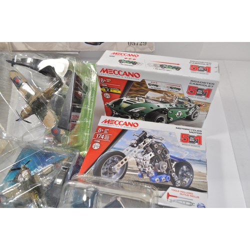 163 - Revell Model aircraft kit together with Airfix/Meccano kits and other diecast model aircraft