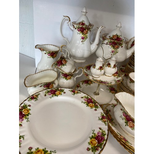 77 - Royal Albert Old Country Roses (in excess of 75 items!) consisting Tableware items, boxed placemats,... 