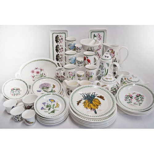 87 - Large quantity of Portmeirion Botanic Garden items to include tea pots, coffee pots, cups, plates in... 