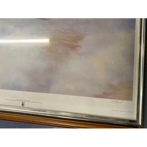 61 - x2 framed Military aircraft themed signed prints, entitled 'Operation Chastise' signed by John Larde... 