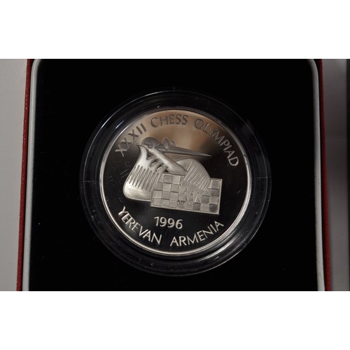 23 - A 1996 Australian Kookaburra Silver 1 dollar and a 1995 Canadian silver 5 dollar coin in presentatio... 