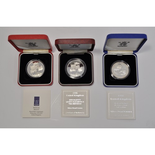 24 - Silver Coins consisting; 1996 United Kingdom Her Majesty Queen Elizabeth II 70th Birthday silver pro... 