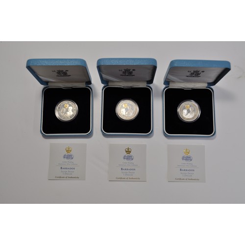 24 - Silver Coins consisting; 1996 United Kingdom Her Majesty Queen Elizabeth II 70th Birthday silver pro... 