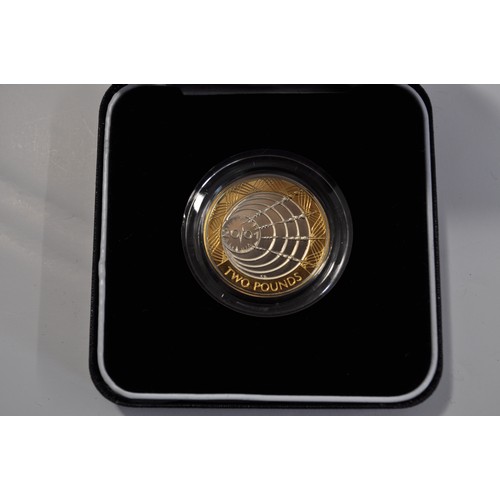 25 - The Royal Mint United Kingdom 1999 'Rugby World Cup' holographic silver proof piedfort two pound coi... 