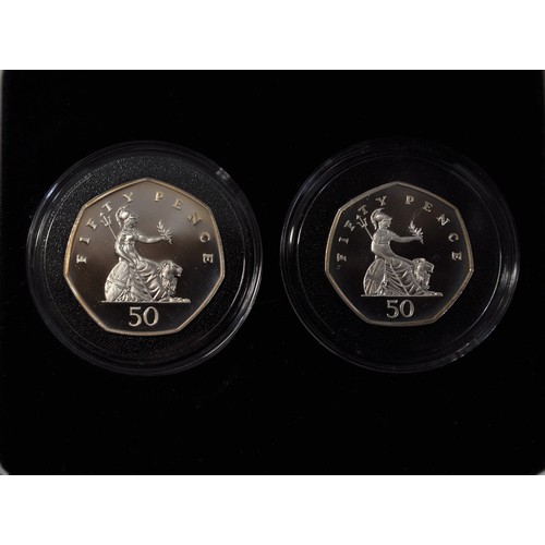 26 - United Kingdom 150 years of Public Libraries silver proof 50 pence coin, with a Certificate of Authe... 