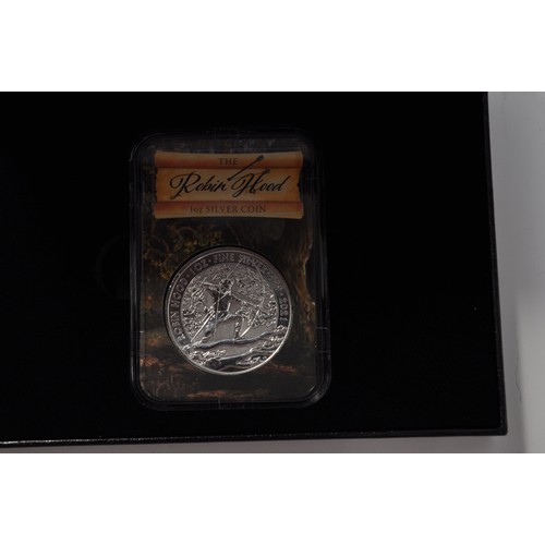 50 - Westminster Collection - 2021 Robin Hood 10z Silver bullion Coin, denomination £2, with Certificate ... 