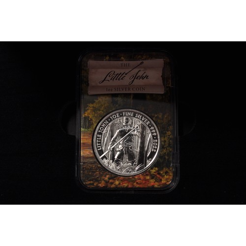 52 - Westminster Collection - Myths & Legends Little John 1 0z Silver Coin, Year of Issue 2022, denominat... 