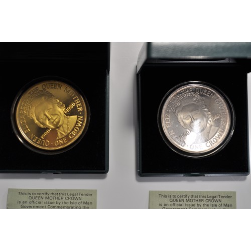 70 - Commemorative silver medallions- limited edition gold on sterling silver. Commemorating HM Queen Eli... 