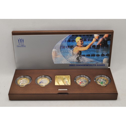 74 - Royal Mint 2002 Commonwealth Games silver proof Piedfort collection consisting of four silver £2 coi... 