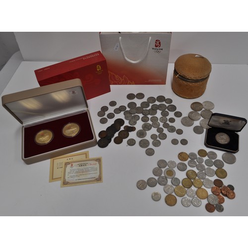 83 - Mixed coinage to include shillings/two shillings predominately pre 1947, coins from around the world... 