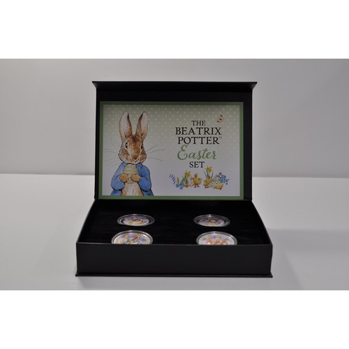 102 - Westminster The Beatrix Potter Easter Set, cased commemoratives feature Beatrix Potter characters at... 