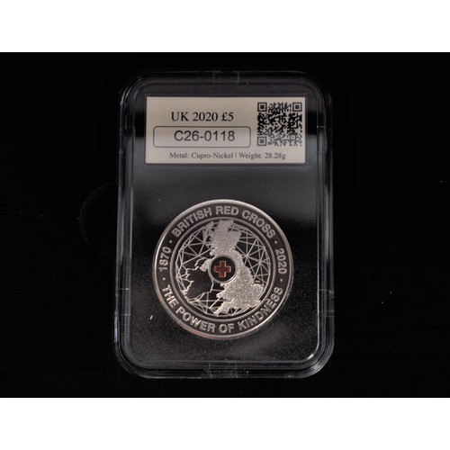 111 - Westminster DateStamp  - UK 2020 £5 Datestamp Issue 04.08.2020, Reverse design depicting iconic Red ... 