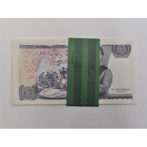 132 - x10 uncirculated consecutive £5 notes SC17 348906 - SC17 348915, Chief Cashier Gill