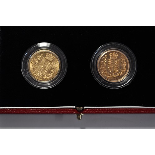 151 - Royal Mint The Jubilee Shield Sovereign set, consisting of 22-carat gold 1871 Victorian Sovereign an... 