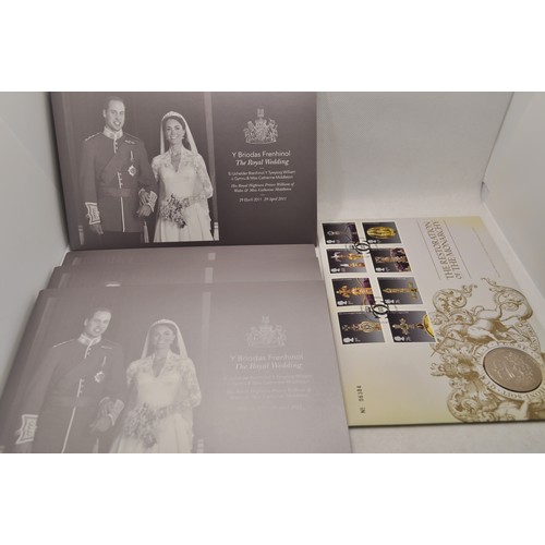 166 - First-day stamp and coin collections to include The Restoration of the Monarchy stamp and coin set n... 