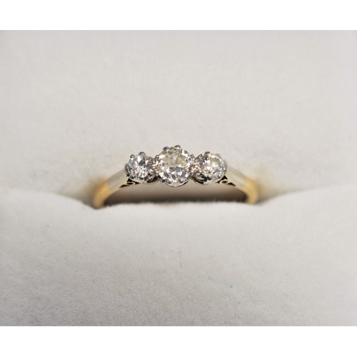 243 - 18ct yellow gold solitaire diamond ring, hallmarked Birmingham marked 18ct approx. .25 ct diamond, a... 