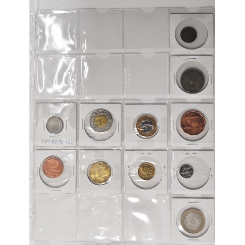 80 - Russian 1926 50 kopek coin together with a number of various coins and denominations  European and w... 