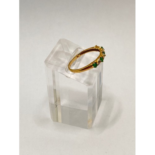 251 - A group of 9ct yellow gold rings, some with semi precious stones, approx. gross weight 7.3g, approx.... 