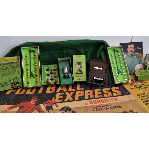 6 - A Football Express Subbuteo game alongside a collection of 60's/70's accessories to include, complet... 