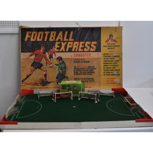 6 - A Football Express Subbuteo game alongside a collection of 60's/70's accessories to include, complet... 