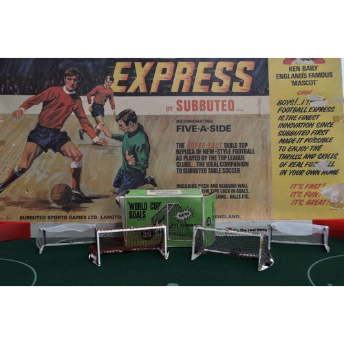 6 - A Football Express Subbuteo game alongside a collection of 60's/70's accessories to include, complet... 