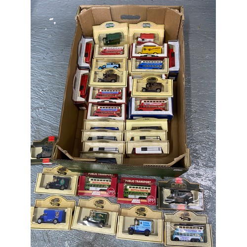 15 - A quantity of boxed Days Gone and LLedo Diecast model vehicles including model coaches, cars, lorrie... 