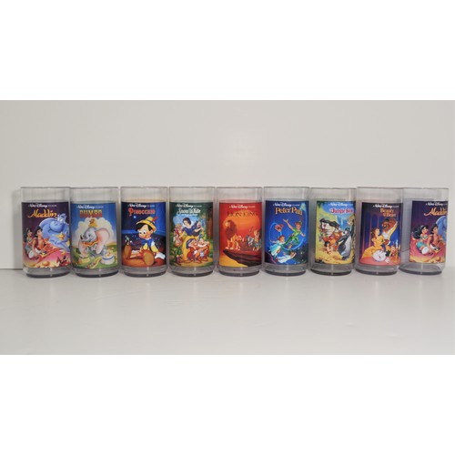 5 - Complete set of boxed x9 Walt Disney Burger King Collectors series beakers depicting Snow White, Pet... 