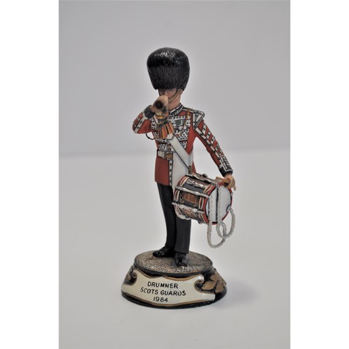 31 - Chas Stadden hand painted figures - Private marching order 24th regiment on foot 1879, Drummer Scots... 