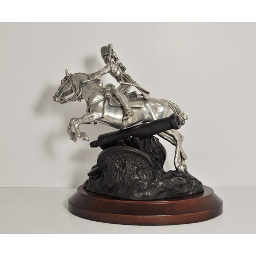 79 - A Royal Hampshire cast figure group of The 8th Hussars, Charge Of The Light Brigade, designed by Ric... 