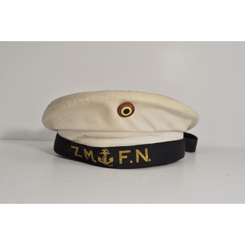 99 - Military service interest consisting of Sam Brown leather and brass belt, Belgium ZM. F.N. sailors p... 