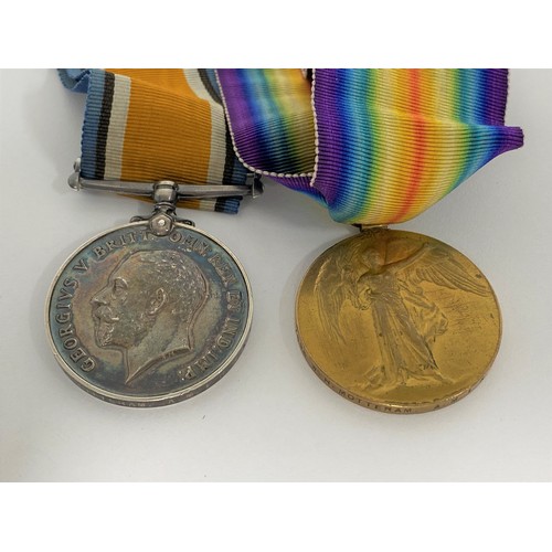 103 - WWI Royal Naval Air Service British War and Victory Medals F.7596 W.H.Motteram A.M.1 R.N.A.S.