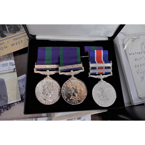 104 - RARE - Medals, possessions and personal documents pertaining to SAC A J Ilett, RAF. 
Items include; ... 