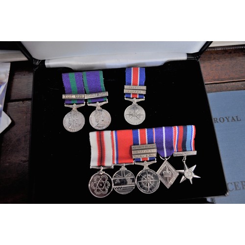 104 - RARE - Medals, possessions and personal documents pertaining to SAC A J Ilett, RAF. 
Items include; ... 