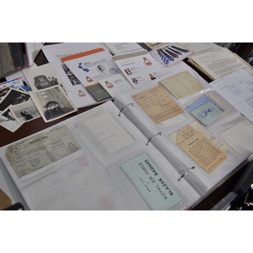 104 - RARE - Medals, possessions and personal documents pertaining to SAC A J Ilett, RAF. 
Items include; ... 