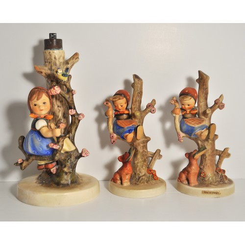 17 - A group of Goebel animal and Hummel figurines to include Robin, etc. AF, x5 items in total