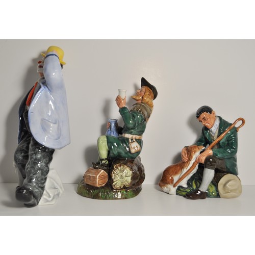 19 - x3 Royal Doulton figurines - Slapdash, The Master and Robin Hood