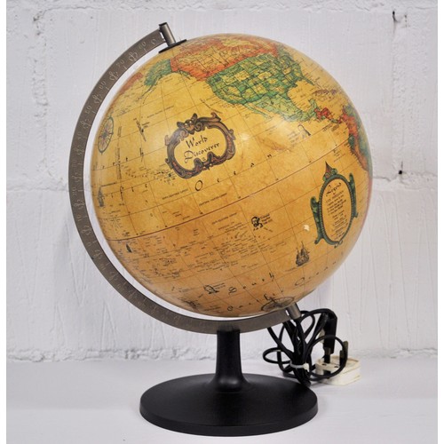 70 - Illuminating Scan Globe raised on a circular base, Type 5 Z, made in Demark. Approx H 15