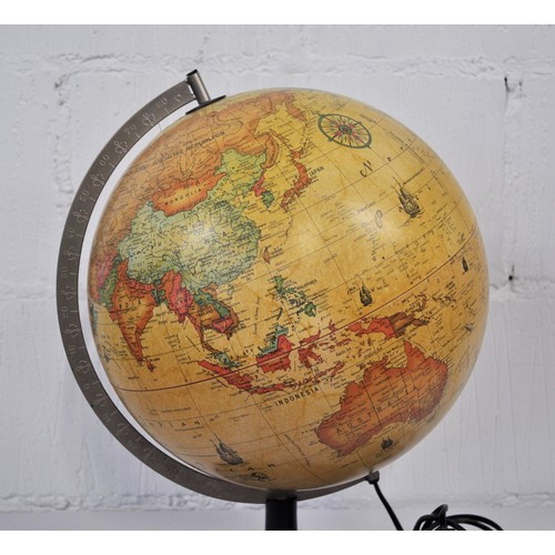 70 - Illuminating Scan Globe raised on a circular base, Type 5 Z, made in Demark. Approx H 15