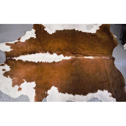 89 - Large Cow Hide rug purchased in Argentina approx. 92inch long, 76inch wide