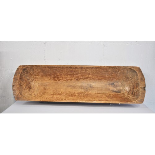 93 - Antique rustic wooden trough, approx L97cm