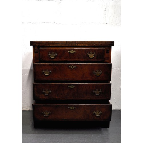 106 - Antique Georgian style desk/writing table, one short over three long drawers. Approx H78cm x W69cm x... 