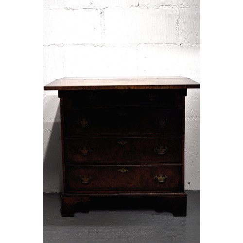 106 - Antique Georgian style desk/writing table, one short over three long drawers. Approx H78cm x W69cm x... 