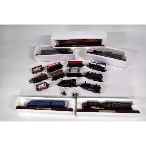 66 - Mixture of Hornby, Mainline and other makers consisting of trains, wagons, track and power unit plus... 