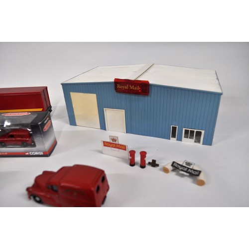 63 - A selection of Royal Mail and Parcel Force model vehicles and accessories to include Corgi, Matchbox... 