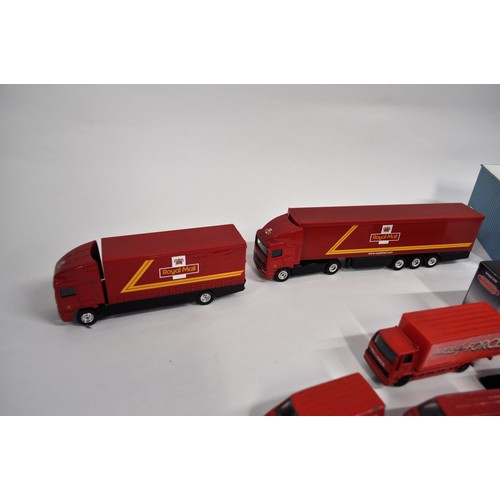 63 - A selection of Royal Mail and Parcel Force model vehicles and accessories to include Corgi, Matchbox... 