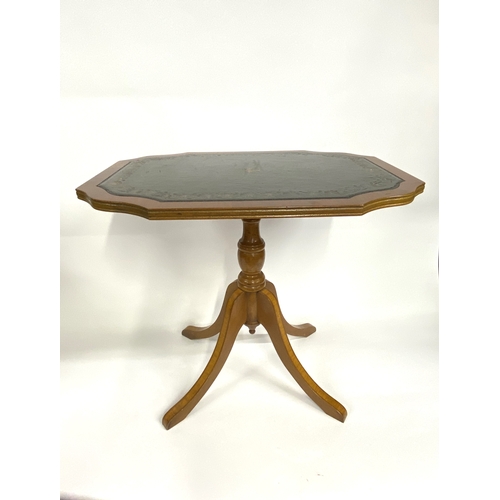 115 - Furniture parcel consisting  tilt top table, pie crust table and a plant/wine table, predominately  ... 