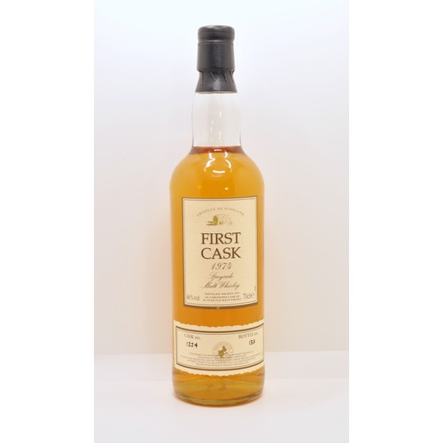 5 - First Cask Speyside Scottish Malt Whisky, 1974, Cask No.1224, Bottle No. 133, 70cl. Unopened.