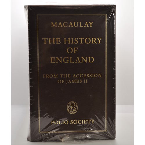 35 - The History of England by Thomas Babington Macaulay 5 vol Slipcase Folio Society, still sealed and u... 